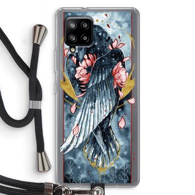Golden Raven: Samsung Galaxy A42 5G Transparant Hoesje met koord