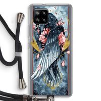 Golden Raven: Samsung Galaxy A42 5G Transparant Hoesje met koord