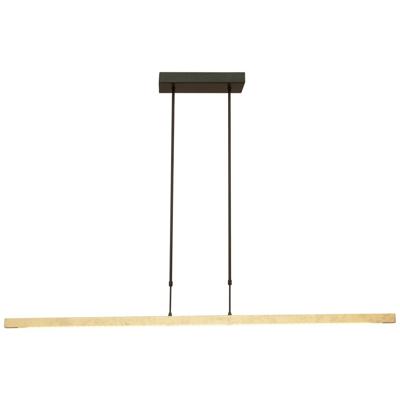 Masterlight Zwarte hanglampReal 3 130cm met goud - 2976-GL-S-P-DW
