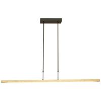 Masterlight Zwarte hanglampReal 3 130cm met goud - 2976-GL-S-P-DW