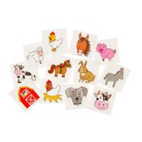 LG-Imports Tattoos boerderijdieren, 12st.