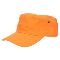 Myrtle Beach Leger/army pet voor volwassenen - oranje - Militairy look rebel cap   -