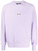 MSGM sweat à logo brodé - Violet