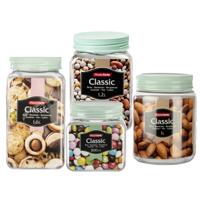 Plasticforte Voorraadpotten / weckpotten - 8x stuks - 800 ml - 1000 ml - 1200 ml - 1600 ml Plasticforte Voorraadpotten / weckpotten - 8x stuks - 800 ml - 1000 ml - 1200 ml - 1600 ml