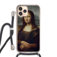 Mona Lisa: iPhone 11 Pro Max Transparant Hoesje met koord