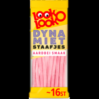 LookOLook Dynamietstaafjes Aardbei 16 stuks bij Jumbo