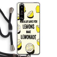 Lemonade: Sony Xperia 1 III Transparant Hoesje met koord