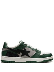 A BATHING APE® baskets en cuir - Vert