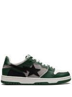 A BATHING APE® baskets en cuir - Vert - thumbnail