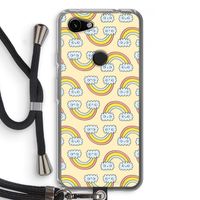 Regenboog: Pixel 3a Transparant Hoesje met koord