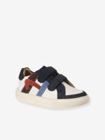Leren sneakers met klittenband veel blauw