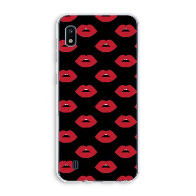 Lips: Samsung Galaxy A10 Transparant Hoesje