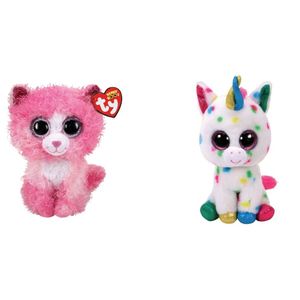 Ty - Knuffel - Beanie Boo's - Reagan Cat & Harmonie Unicorn