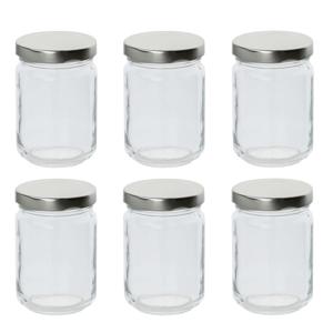 Bewaarpot/voorraadpot - 6x stuks - met schroefdeksel - 156 ml - Bela Arte