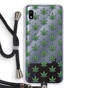 Weed: Samsung Galaxy A10 Transparant Hoesje met koord