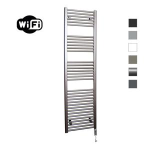 Elektrische Radiator Sanicare HWV Met Wifi 172x45 cm Inox Look 920W Met Thermostaat Chroom Linksonder Sanicare