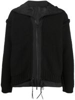 The Viridi-Anne veste en maille à capuche - Noir