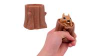 Johntoy John toy squeeze& pop eekhoorn 7x6x7cm
