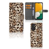 Samsung Galaxy A14 5G | Telefoonhoesje | Met pasjeshouder | Leopard