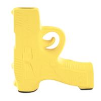 Housevitamin vaas mat neon geel 12 cm | 6 stuks