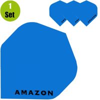 Amazon Plain Dartflights - Blauw - thumbnail
