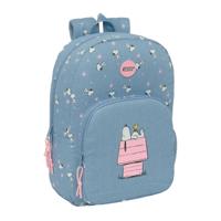 Schoolrugzak Snoopy Denim 30 x 46 x 14 cm