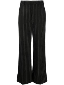 Lauren Ralph Lauren pantalon ample Kaitlen à fines rayures - Noir