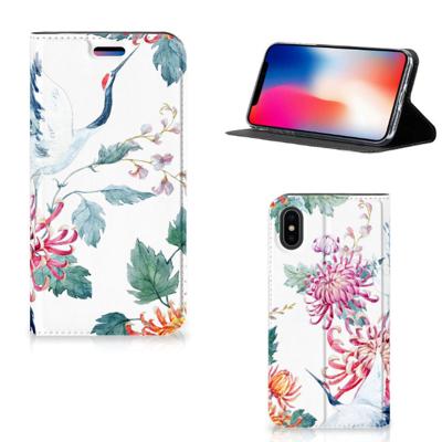 Apple iPhone X | Xs | Hoesje maken | Bird Flowers