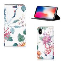 Apple iPhone X | Xs | Hoesje maken | Bird Flowers