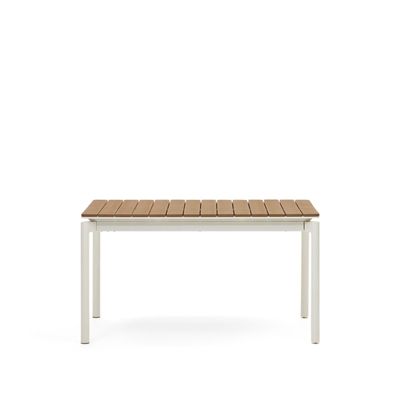 Kave Home Canyelles uitschuifbare tuintafel 140/200x90 cm Wit