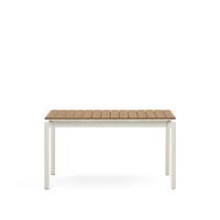 Kave Home Canyelles uitschuifbare tuintafel 140-200x90 cm wit - thumbnail
