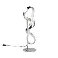 LED Tafellamp 11W - Natuurlijk Wit 4000K - Chroom Metaal Design