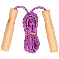 Benson Springtouw - paars - houten handvatten - 236 cm - buitenspeelgoed Benson Springtouw - paars - houten handvatten - 236 cm - buitenspeelgoed