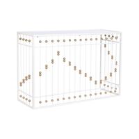 Wandtafel Home ESPRIT Wit Gouden Spiegel 120 x 40 x 80 cm
