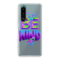 Be Kind: Sony Xperia 5 III Transparant Hoesje