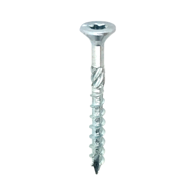Woodies Ultimate Spaanplaatschroef Torx 8,0x 140/80mm platverz. kop T40 verzinkt deeldraad 50st.