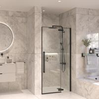 Nisdeur Set Sanivo Vigo 100x200 Mat Zwart