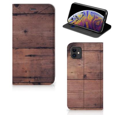 Apple iPhone 11 Book | Wallet Case | Old Wood