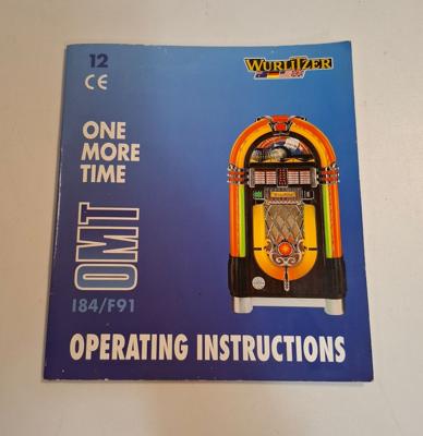 Wurlitzer One More Time CD i84 Operating Instructions