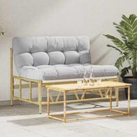 Tuinbank Lichtgrijs 110 x 75 x 71 cm Staal