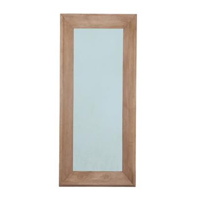 Nicka Natural mango houten rechthoekige spiegel S
