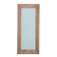 Nicka Natural mango houten rechthoekige spiegel S