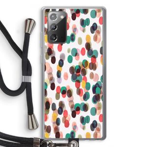 Tropical Dots: Samsung Galaxy Note 20 / Note 20 5G Transparant Hoesje met koord