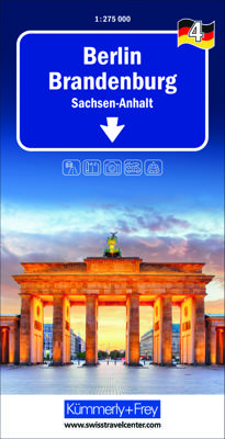 Wegenkaart - landkaart 4 Berlin - Brandenburg | Kümmerly & Frey