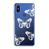 White butterfly: Xiaomi Mi Mix 3 Transparant Hoesje