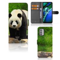 Nokia G42 | Telefoonhoesje | Met pasjeshouder | Panda