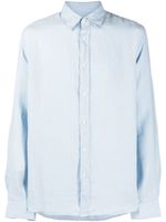 Woolrich chemise en lin à manches longues - Bleu