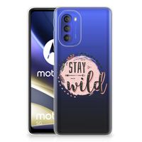 Motorola Moto G51 5G Telefoonhoesje met Naam Boho Stay Wild - thumbnail