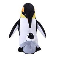 Wild Republic Pluche knuffel - keizerspinguin met jong - 38 cm