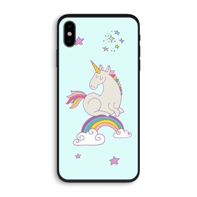 Regenboog eenhoorn: iPhone XS Biologisch afbreekbaar hoesje
